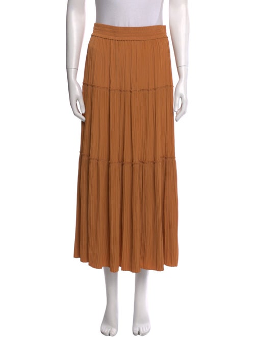 A.L.C. Raw-Edge Trim Midi Length Skirt