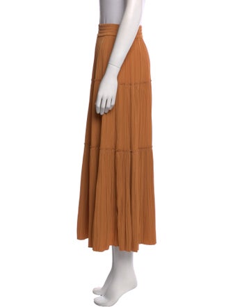 A.L.C. Raw-Edge Trim Midi Length Skirt