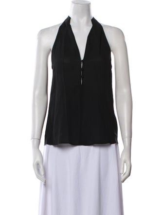 A.L.C. Silk Halterneck Blouse