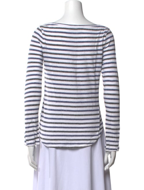 A.L.C. Striped Bateau Neckline Top