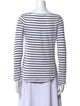A.L.C. Striped Bateau Neckline Top