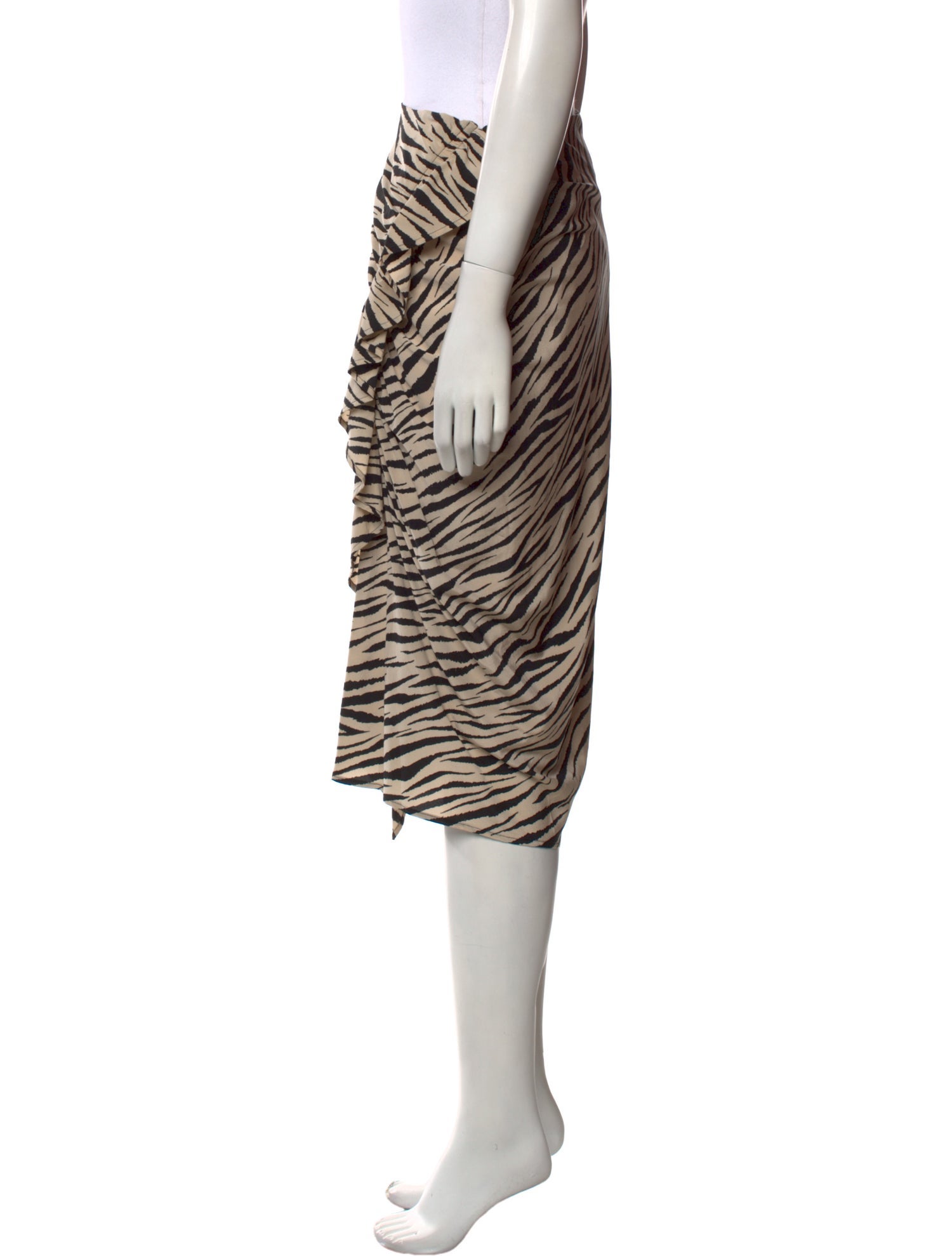 A.L.C. Silk Knee-Length Skirt