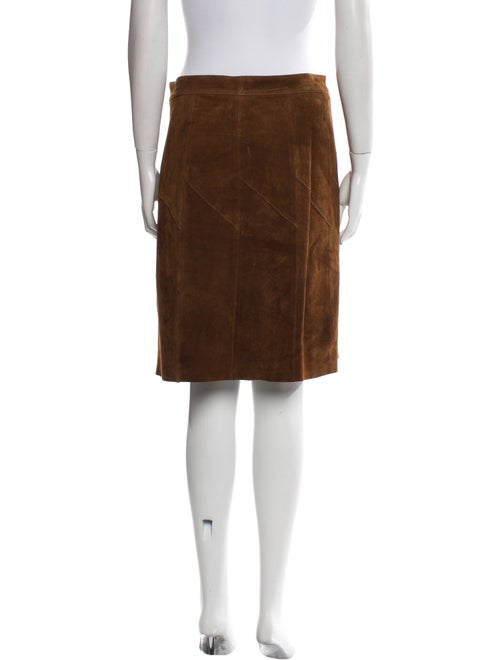 A.L.C. Leather Knee-Length Skirt