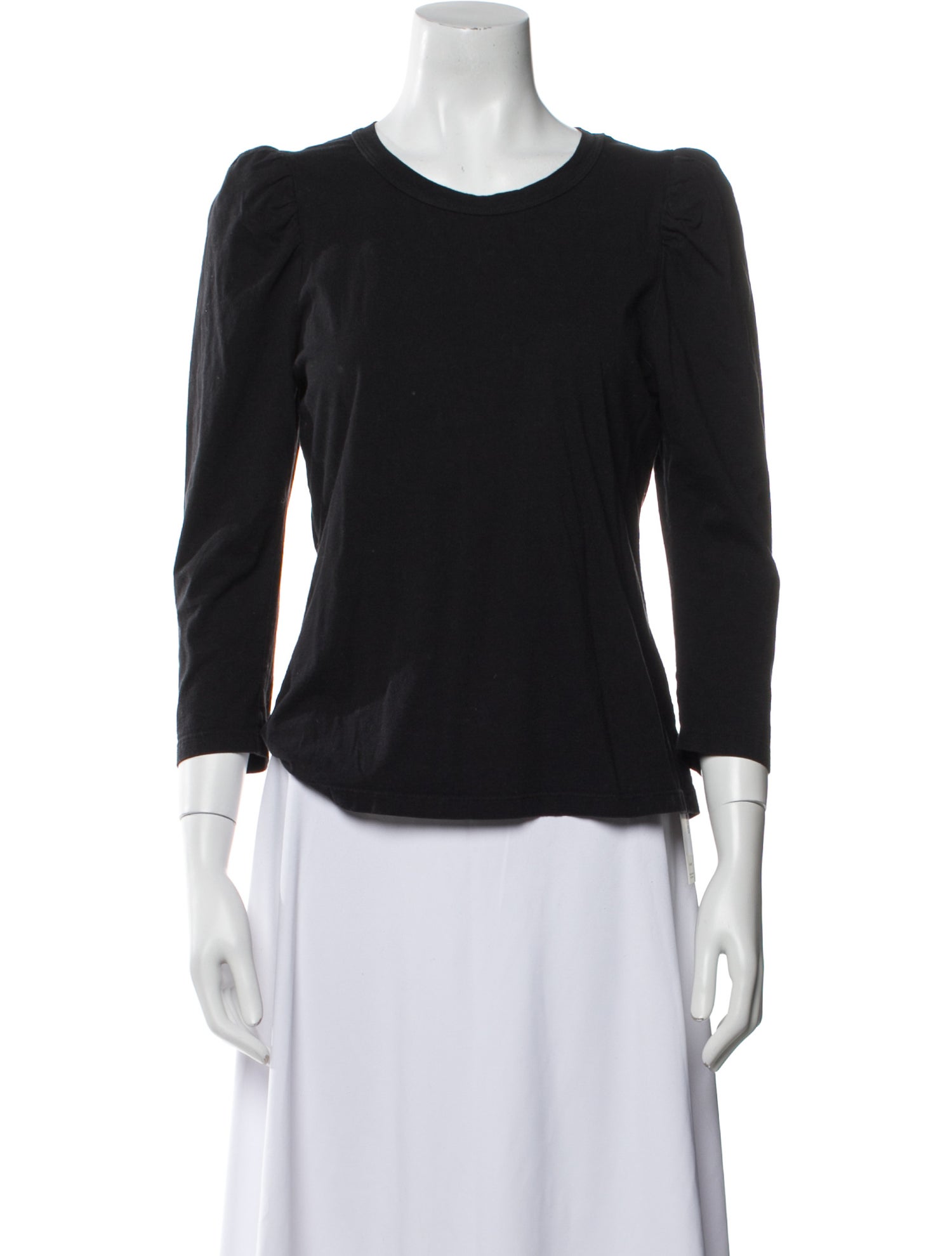 A.L.C. Scoop Neck Three-Quarter Sleeve Top