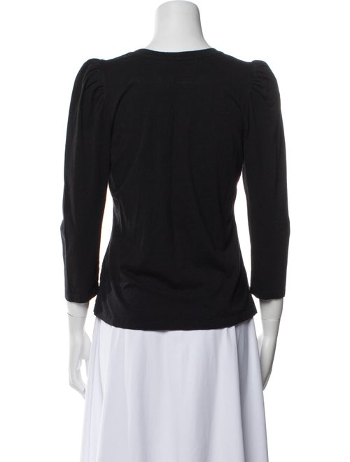 A.L.C. Scoop Neck Three-Quarter Sleeve Top