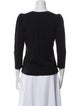 A.L.C. Scoop Neck Three-Quarter Sleeve Top