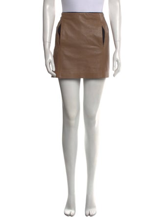 A.L.C. Leather Mini Skirt