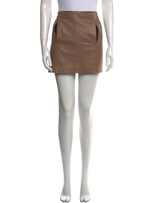 A.L.C. Leather Mini Skirt