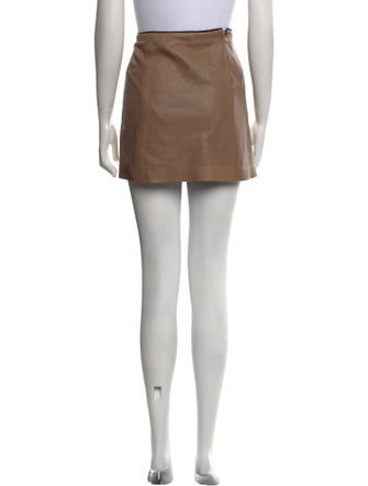 A.L.C. Leather Mini Skirt