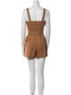 A.L.C. Linen Square Neckline Romper