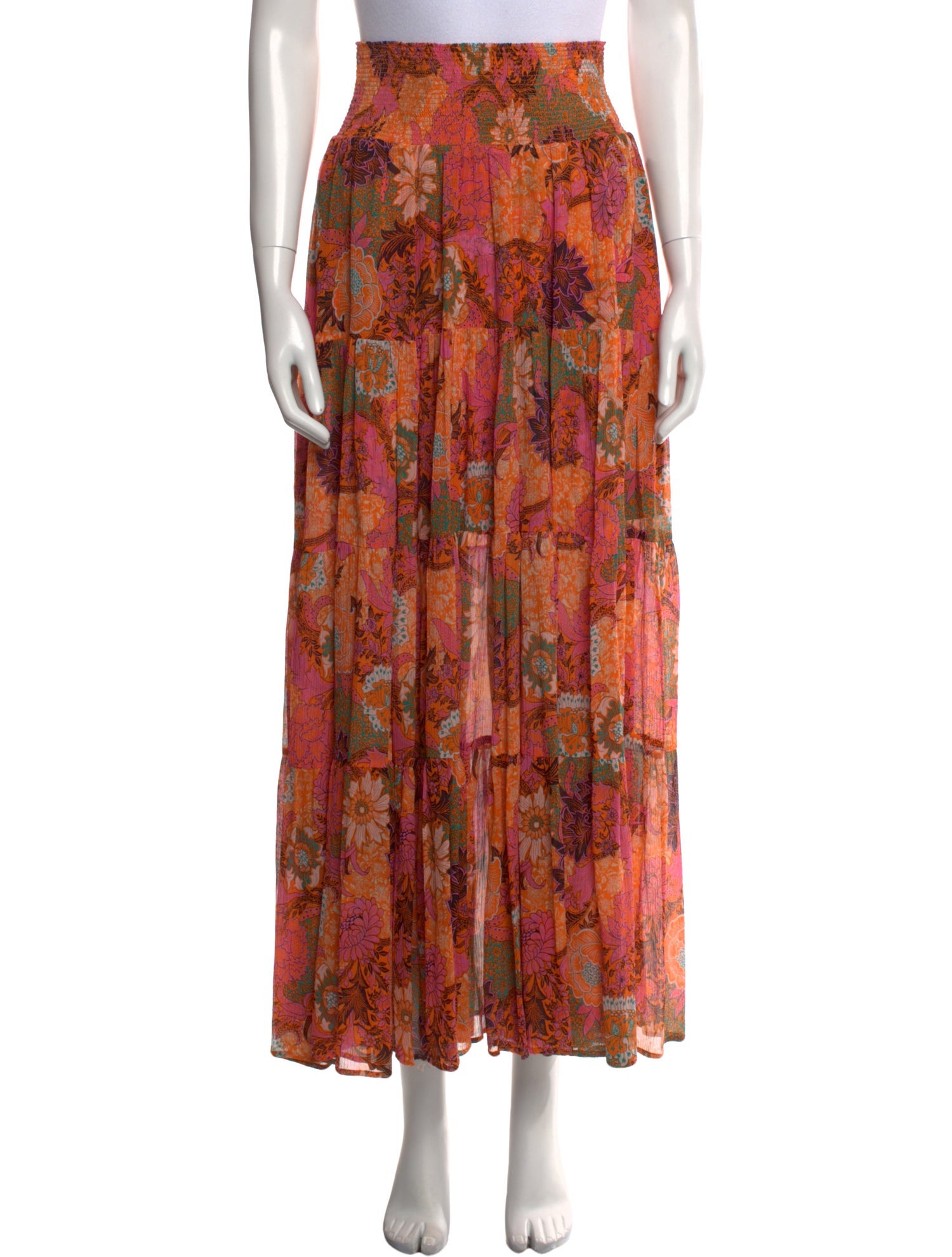 A.L.C. Silk Long Skirt