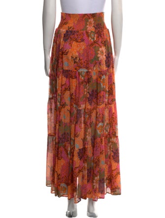 A.L.C. Silk Long Skirt