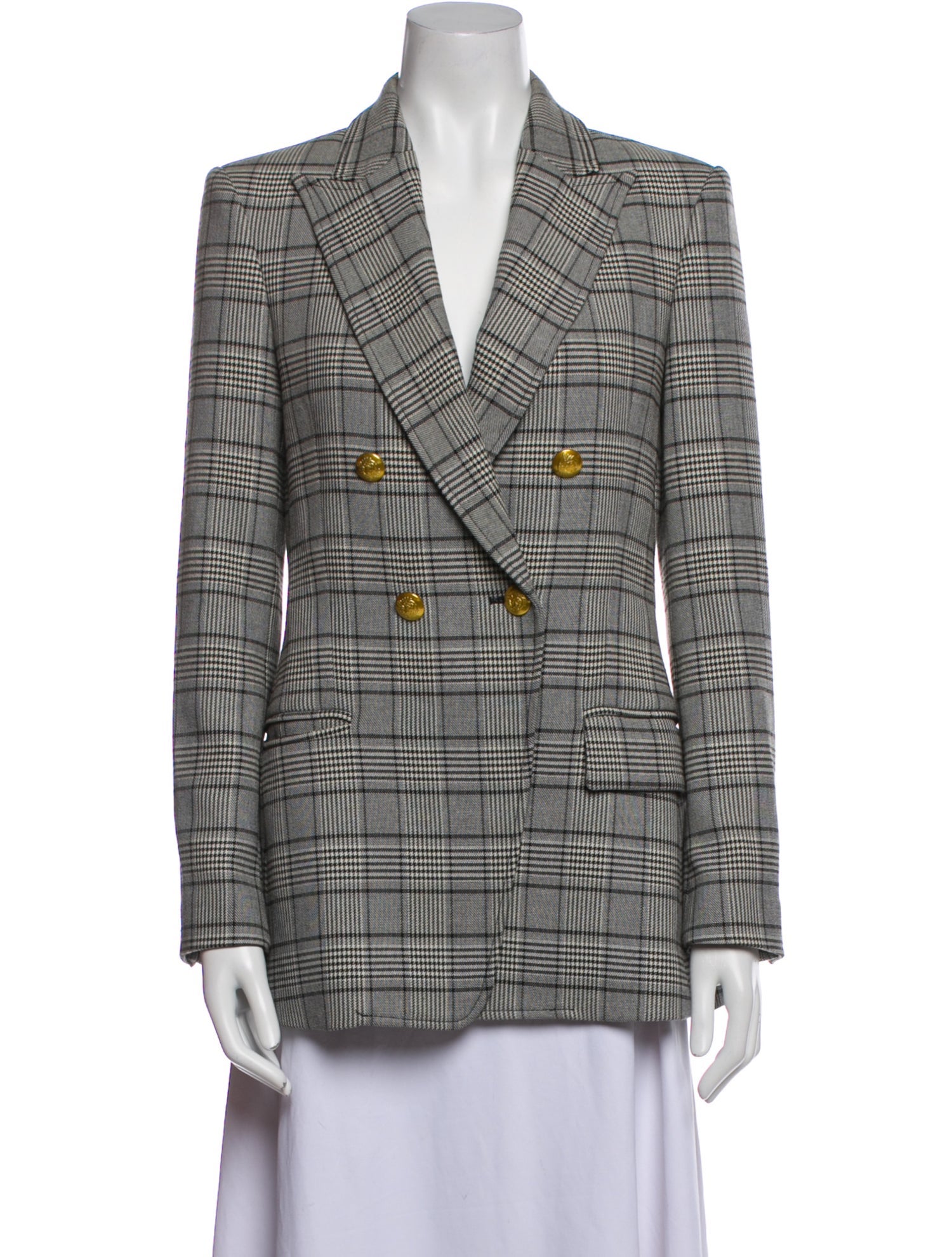 A.L.C. Plaid Print Blazer