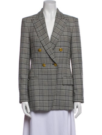 A.L.C. Plaid Print Blazer