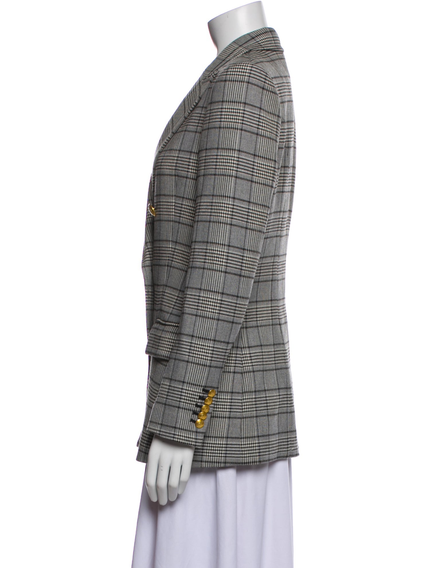 A.L.C. Plaid Print Blazer