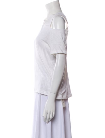 A.L.C. Linen Cowl Neck T-Shirt