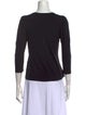 A.L.C. Scoop Neck Three-Quarter Sleeve T-Shirt