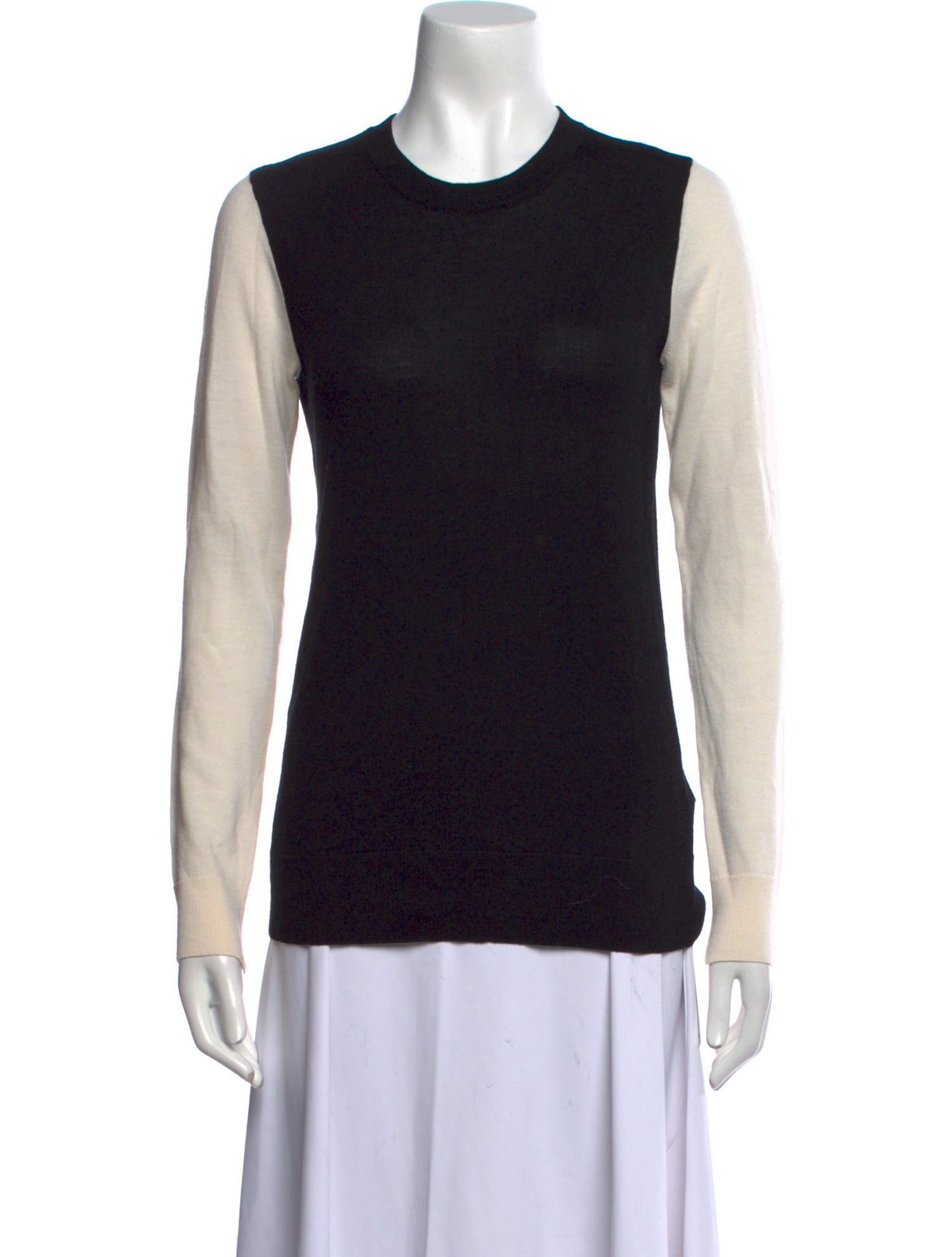 A.L.C. Merino Wool Colorblock Pattern Top
