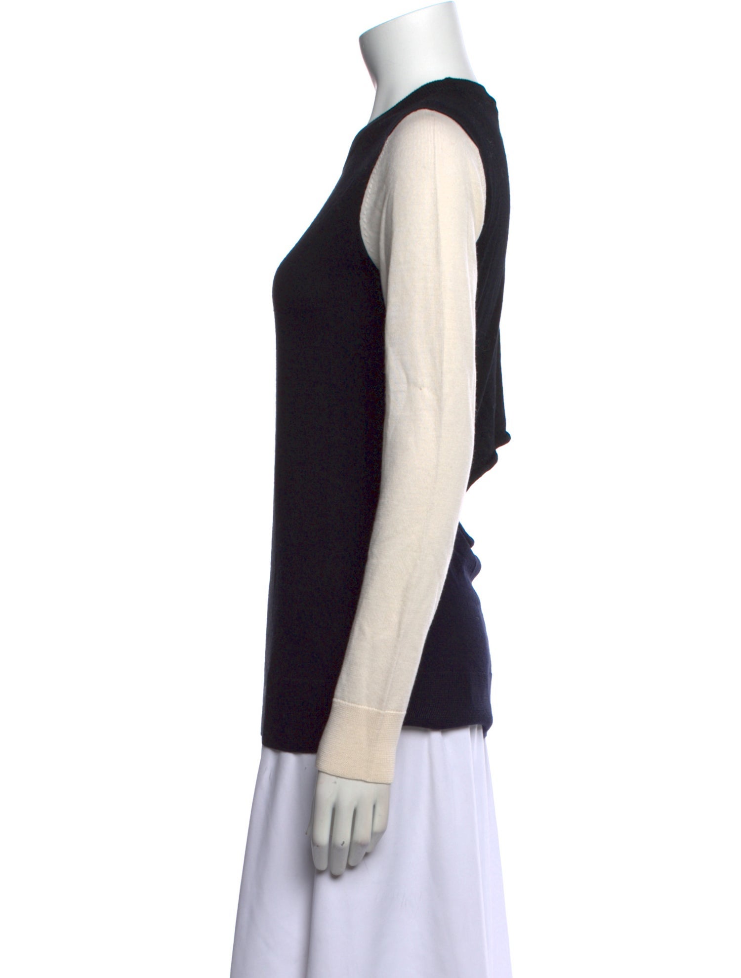 A.L.C. Merino Wool Colorblock Pattern Top