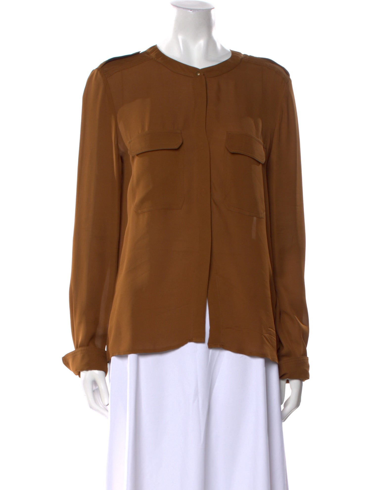 A.L.C. Silk Crew Neck Blouse
