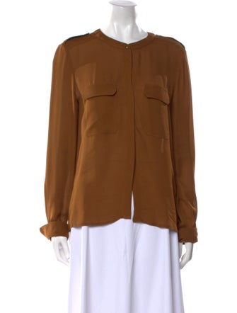 A.L.C. Silk Crew Neck Blouse