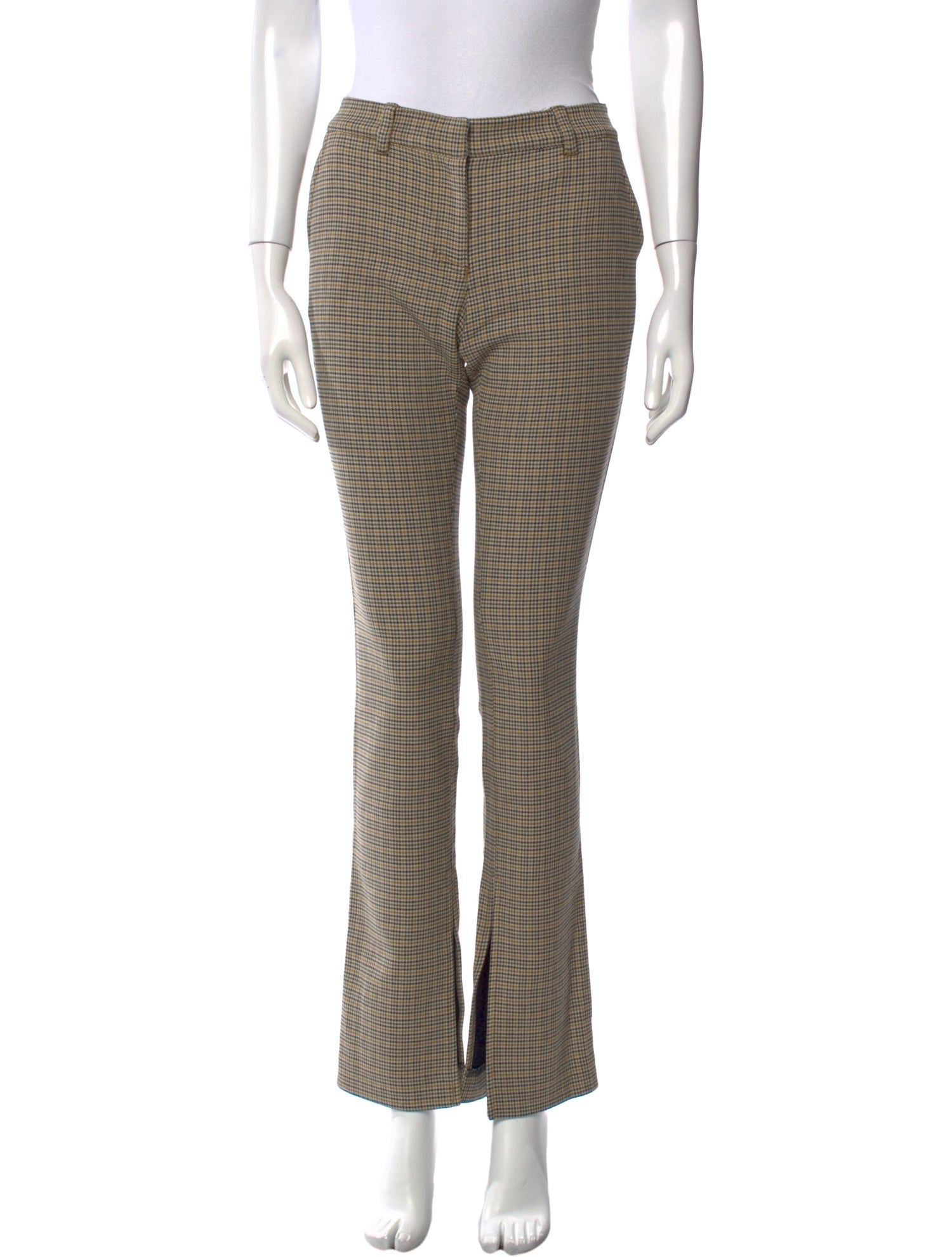 A.L.C. Plaid Print Straight Leg Pants
