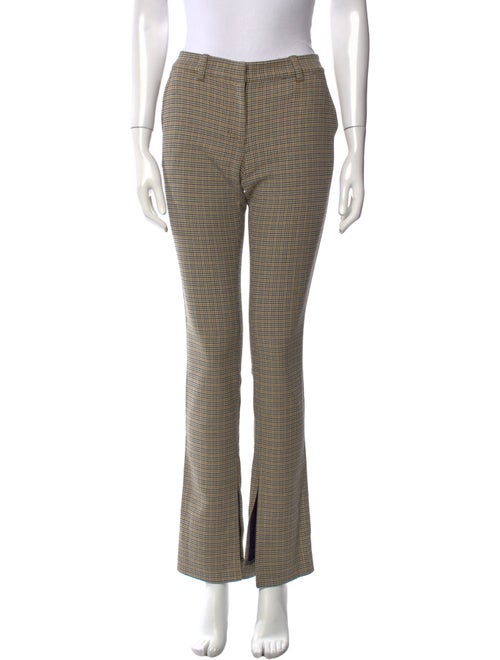 A.L.C. Plaid Print Straight Leg Pants