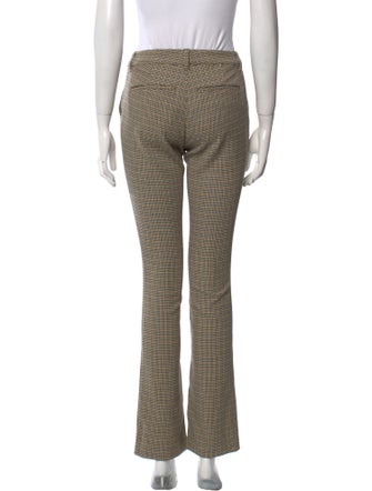 A.L.C. Plaid Print Straight Leg Pants