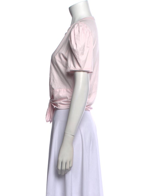 A.L.C. Crew Neck Short Sleeve Crop Top