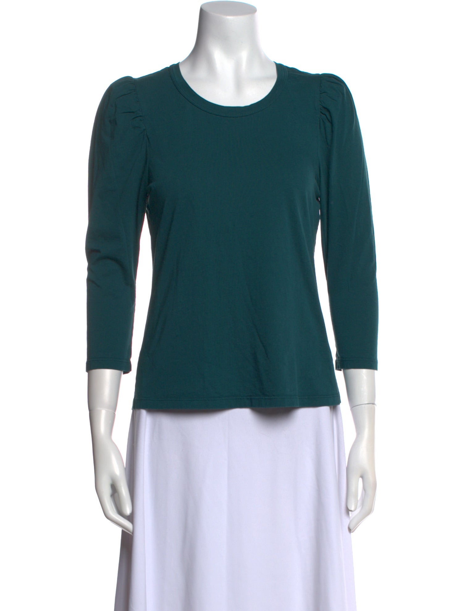 A.L.C. Crew Neck Three-Quarter Sleeve Top