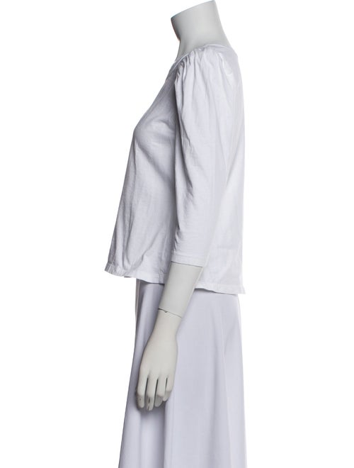 A.L.C. Linen Scoop Neck Crop Top