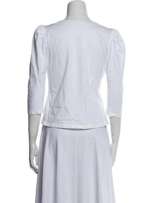 A.L.C. Linen Scoop Neck Crop Top