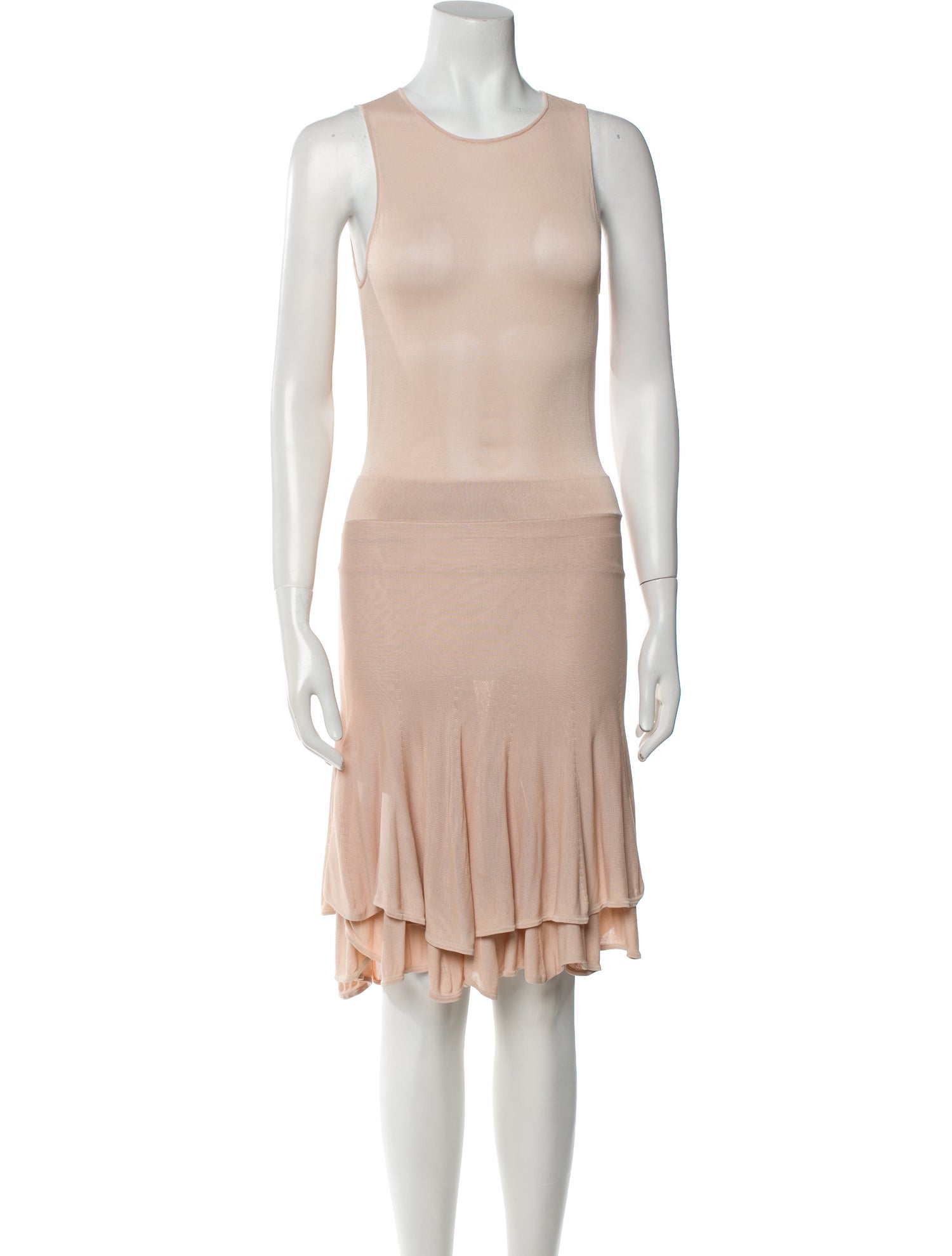 A.L.C. Scoop Neck Midi Length Dress