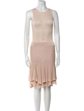 A.L.C. Scoop Neck Midi Length Dress