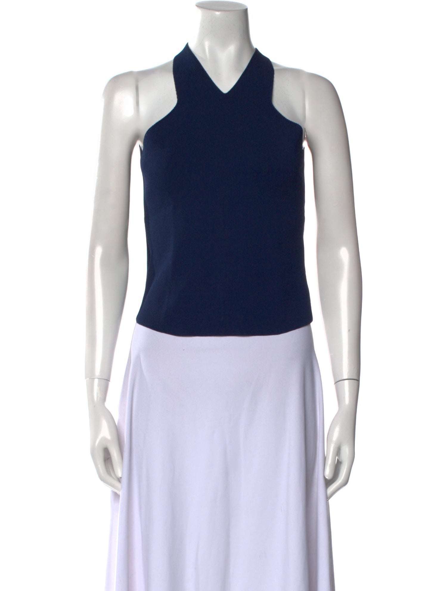 A.L.C. V-Neck Sleeveless Crop Top