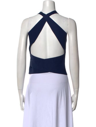 A.L.C. V-Neck Sleeveless Crop Top