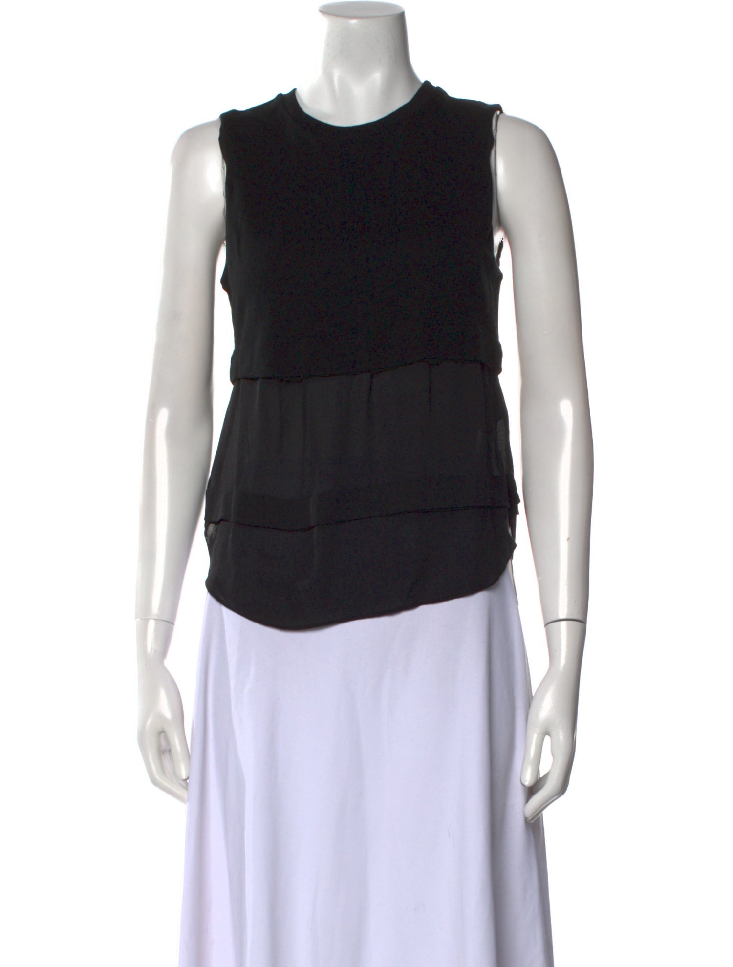 A.L.C. Silk Crew Neck Top