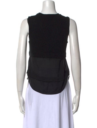 A.L.C. Silk Crew Neck Top