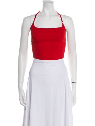 A.L.C. Square Neckline Sleeveless Crop Top
