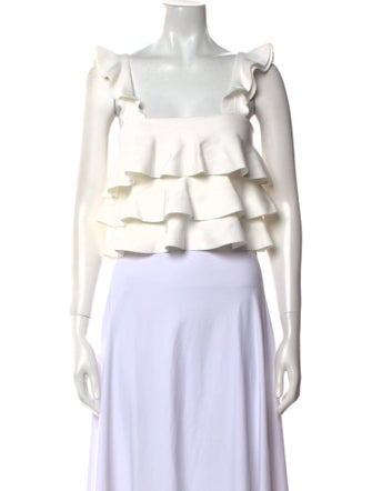 A.L.C. Square Neckline Sleeveless Crop Top