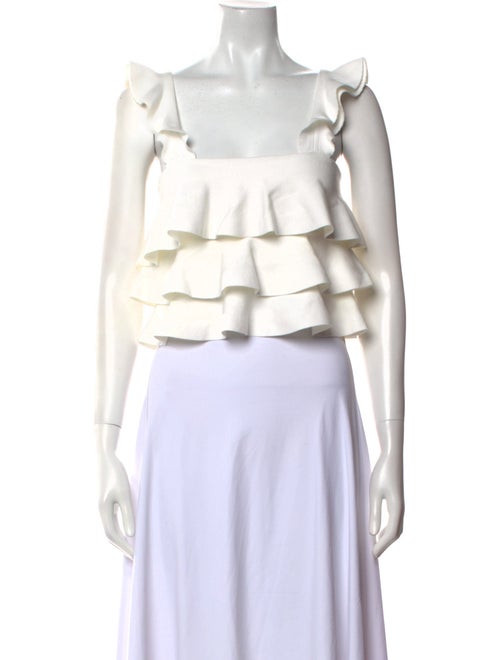 A.L.C. Square Neckline Sleeveless Crop Top