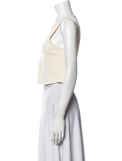 A.L.C. Crew Neck Sleeveless Crop Top