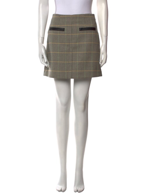 A.L.C. Plaid Print Mini Skirt