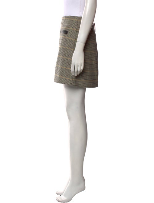 A.L.C. Plaid Print Mini Skirt
