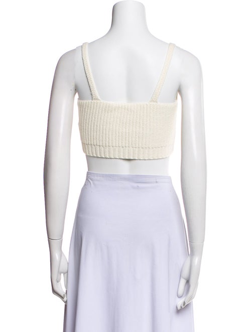 A.L.C. Scoop Neck Sleeveless Crop Top