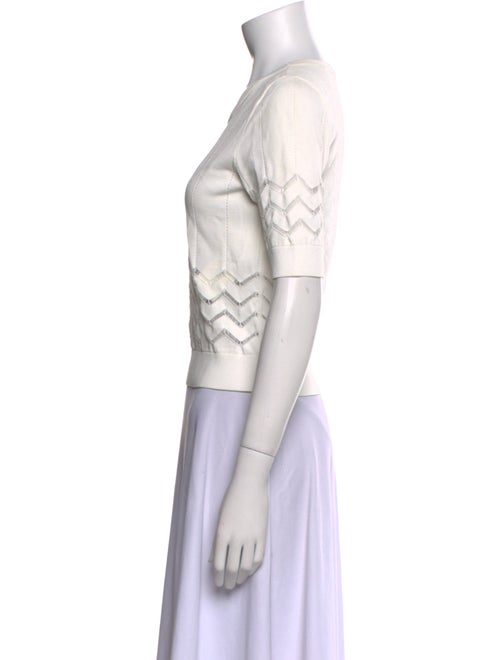 A.L.C. Crew Neck Short Sleeve Crop Top