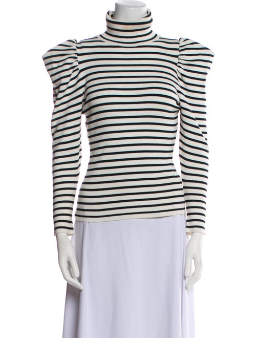 A.L.C. Striped Turtleneck Top