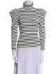 A.L.C. Striped Turtleneck Top