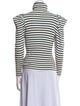A.L.C. Striped Turtleneck Top