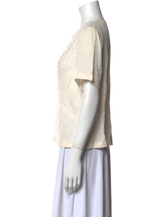 A.L.C. Silk V-Neck Blouse